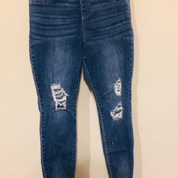 INC Skinny Leg Destressed Regular Fit Jeans size 10 - Picture 4 of 5